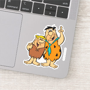 Pegatina Barney Rubble y Fred Flintstone