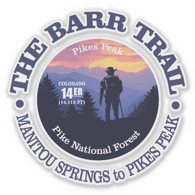 Pegatina Barr Trail (rd2) (Anverso)