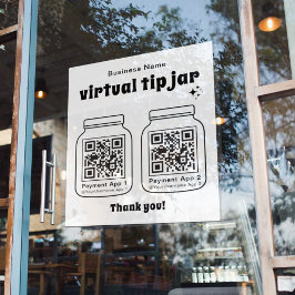 Pegatina Barra de sugerencias virtual con código QR de 2