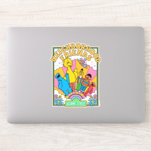 Pegatina Barrio Sésamo | Amigos vecinos (Ordenador)
