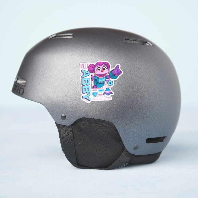 Pegatina Barrio Sésamo | Edificios Mecha Abby Cadabby (Lado del casco)