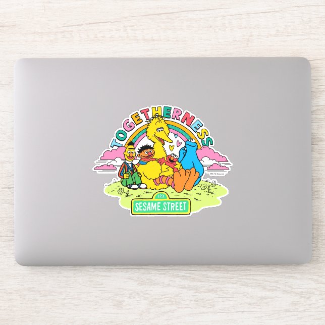 Pegatina Barrio Sésamo | Multitud (Ordenador)