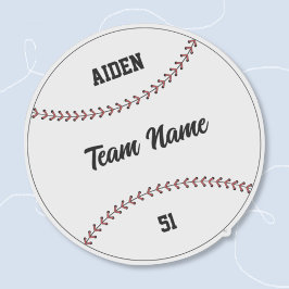Pegatina Baseball Kid Team Name Number Vinyl Sticker