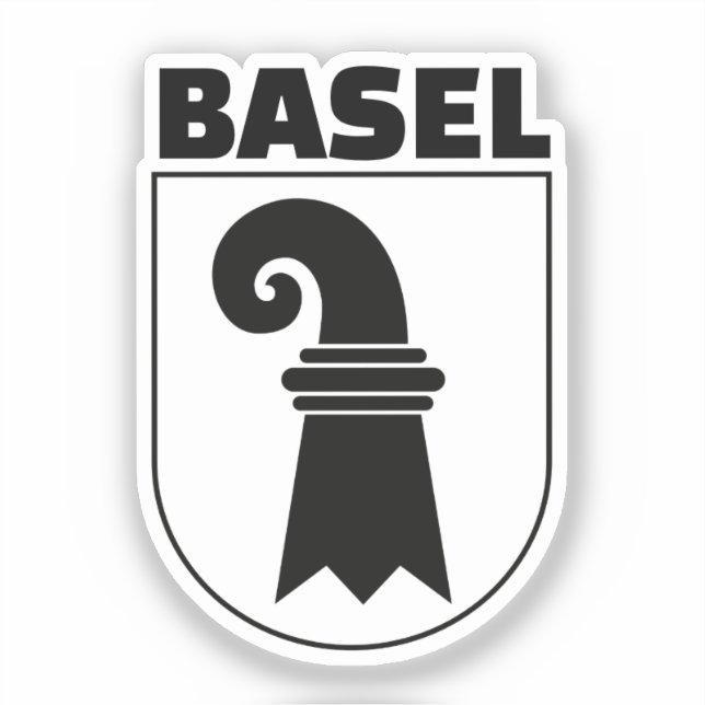 Pegatina Basel Coat of Arms (Anverso)