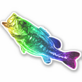 Pegatina BASES LARGEMOUTH Rainbow