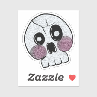 Pegatina Bashful Skull