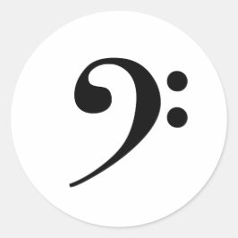 Pegatina Bass Clef