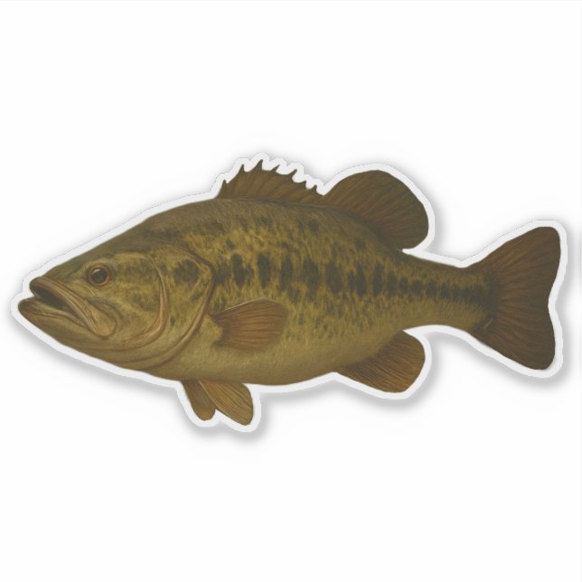Pegatina Bass Cut-out Sticker (Anverso)
