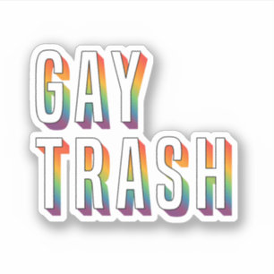 Pegatina Basura gay