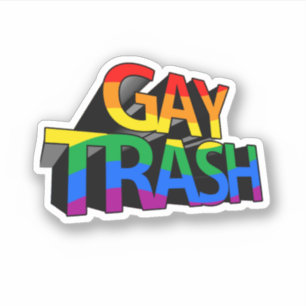 Pegatina Basura gay