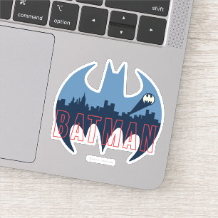 Pegatina Bat Logo With Gotham & Bat Signal