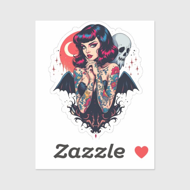 Pegatina Bat Wing Beauty (Hoja)