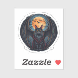 Pegatina Bat Wing Coon - Maine Coon Halloween