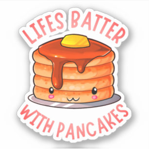 Pegatina Batalla de vida con panqueques tortitas