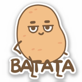 Pegatina Batata Papa Gracioso árabe