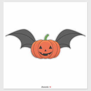 Pegatina Bate de calabaza de Halloween