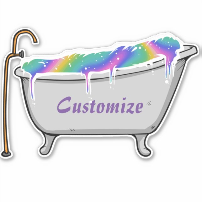 Pegatina Bath Bomba Babe Thunder_Cove (Anverso)