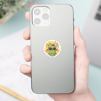 Pegatina Batido de Aguacate Kawaii Marroquí Zaaza de Verano