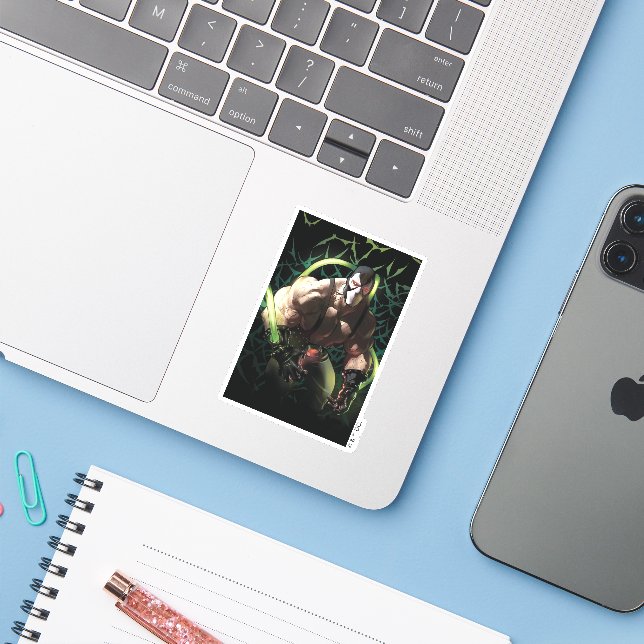 Pegatina Batman Bane Bat Swarm Illustration (Ordenado portátil con iPhone)