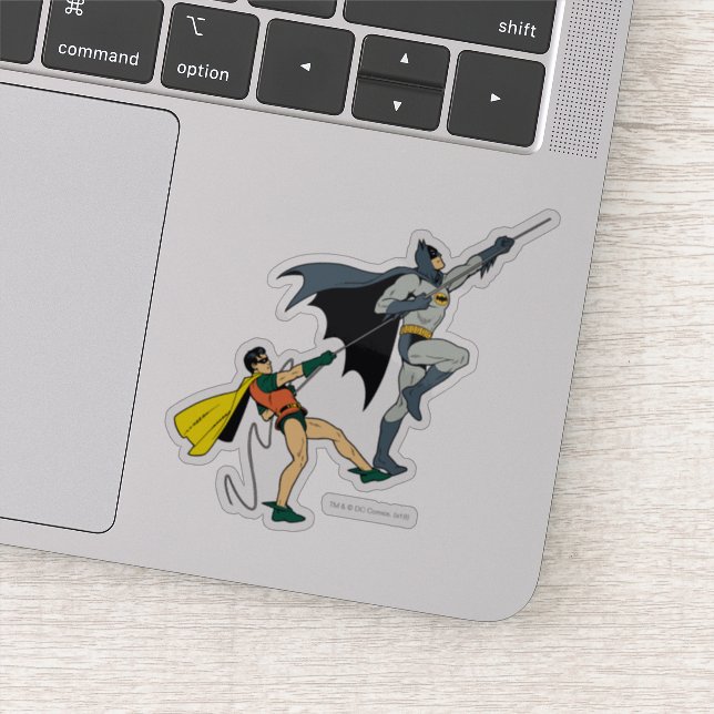 Pegatina Batman Y Robin Climb (Detalle)