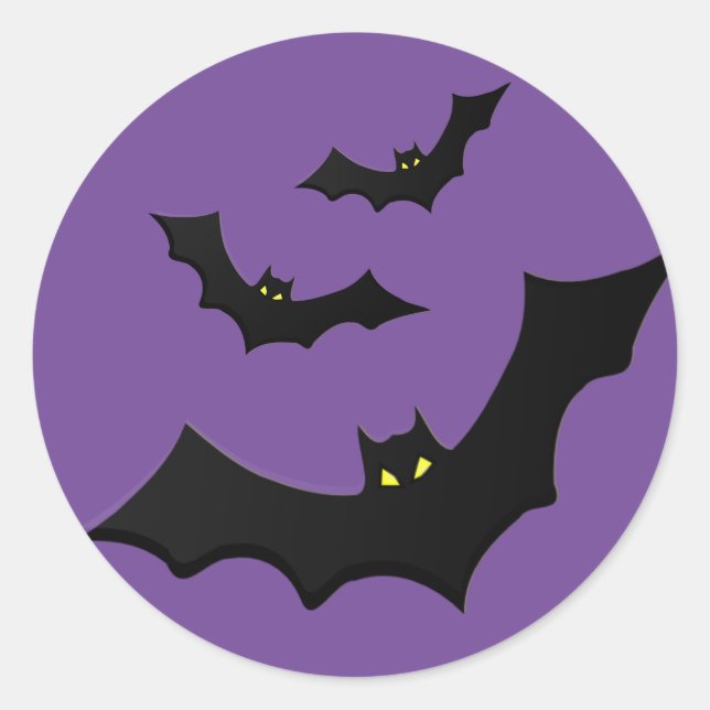 Pegatina Bats de Halloween (Anverso)