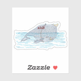 Pegatina Battle Horn-Whale