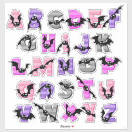 PEGATINA BATTY ALPHABET