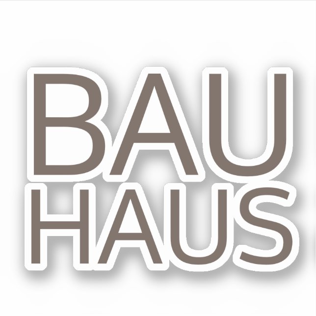 Pegatina Bauhaus (Anverso)