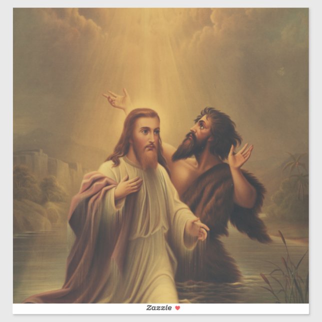 Pegatina Bautismo de Jesucristo (Hoja)
