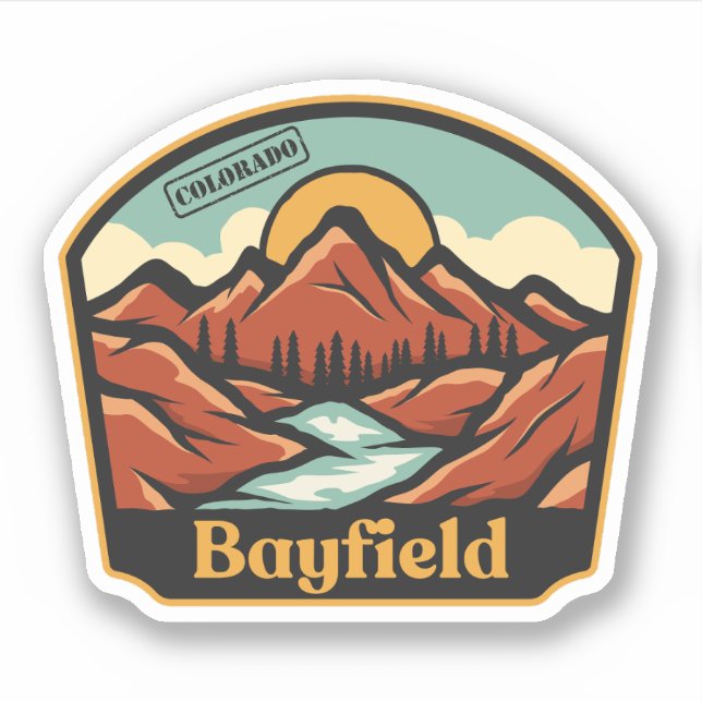 Pegatina Bayfield, Colorado (Anverso)