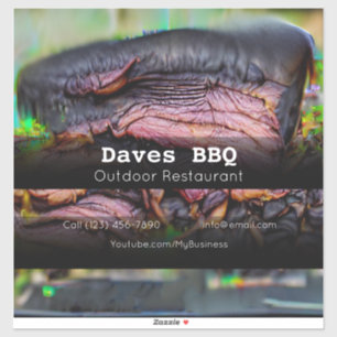 Pegatina BBQ Restaurant Food Personalizado-Pegatina de vini