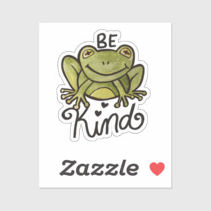 Pegatina Be Kind Frog
