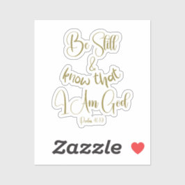 Pegatina Be Still KJV Bible Vers