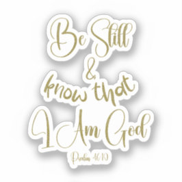 Pegatina Be Still KJV Bible Vers
