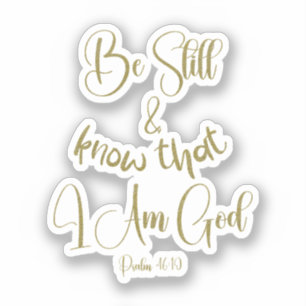 Pegatina Be Still KJV Bible Vers