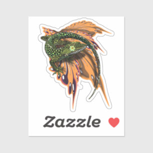Pegatina Beaded Anole Lizard