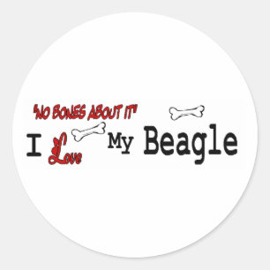 Pegatina Beagle (I Love)