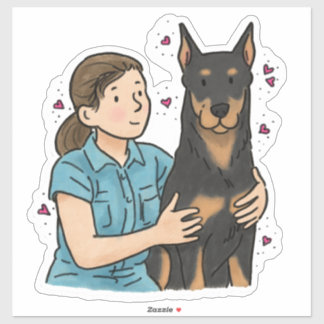 Pegatina Beauceron - Trabajo