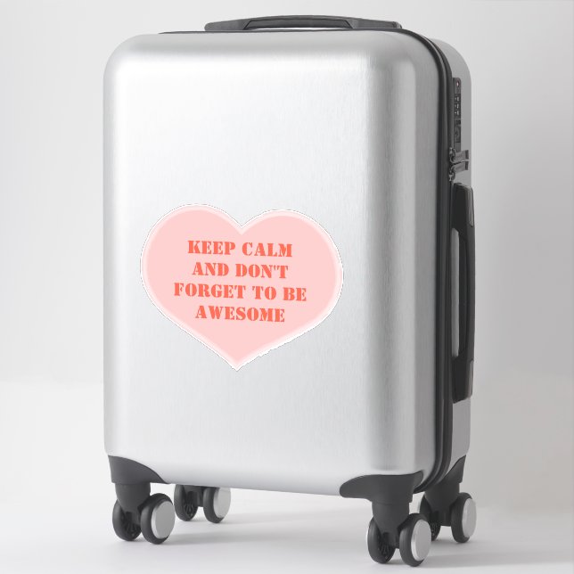 Pegatina Beautiful chic and luxe pink heart (Maleta)