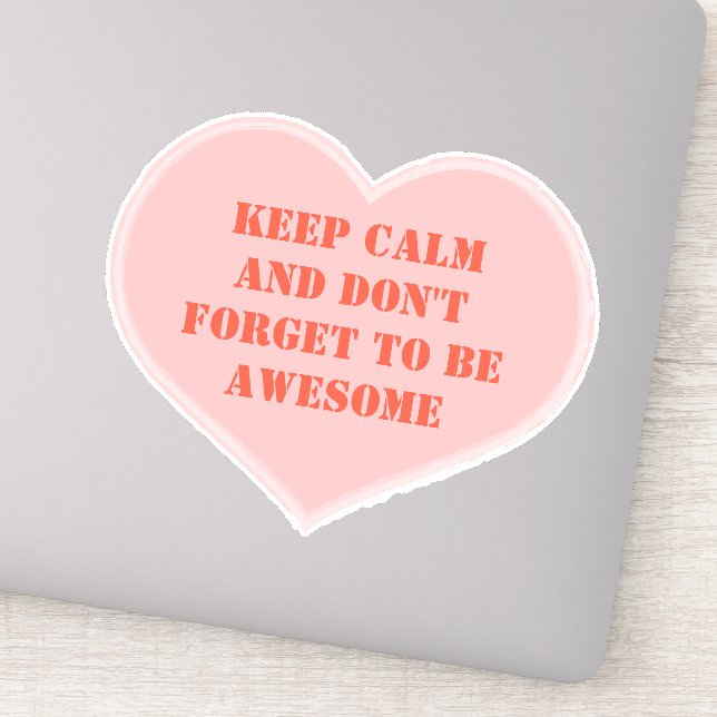 Pegatina Beautiful chic and luxe pink heart (Detalle)