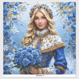 Pegatina Beautiful Snow Maiden