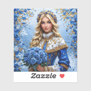 Pegatina Beautiful Snow Maiden