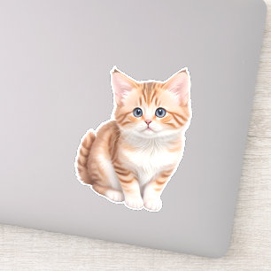 Pegatina Bebé Adorable Kitten Cute