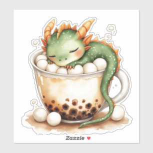 Pegatina Bebé Dragón Adorable Sobre Huevos