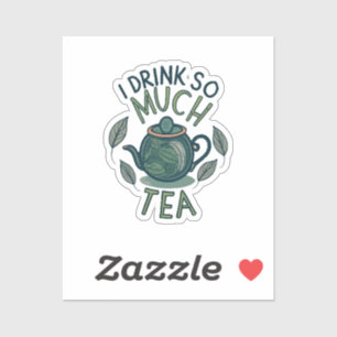 Pegatina Bebí Tanto Té, Cute Tea Pot