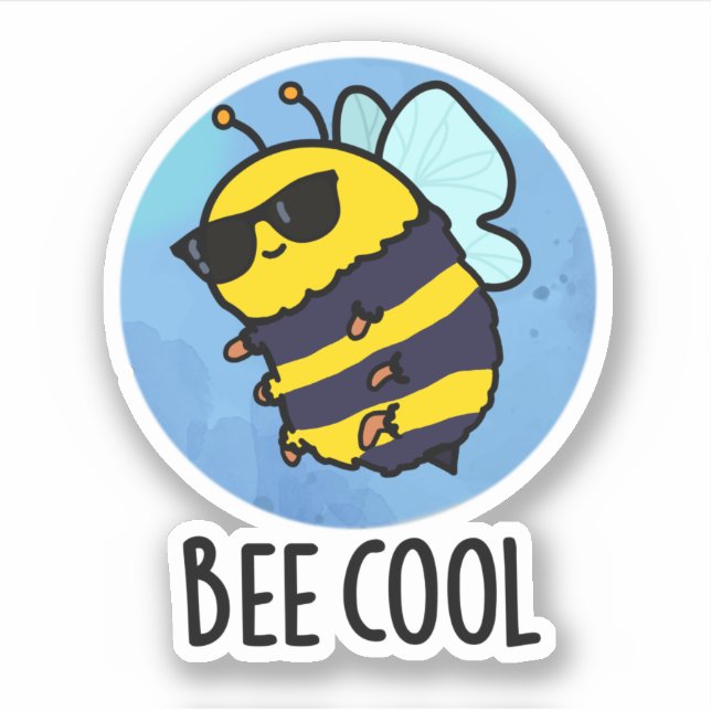 Pegatina Bee Guay Funny Insect Bee Pun (Anverso)