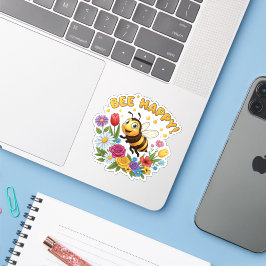 Pegatina Bee Happy Sticker