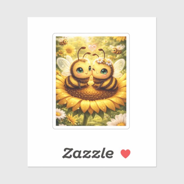 Pegatina BEE Mine Sunflower (Hoja)