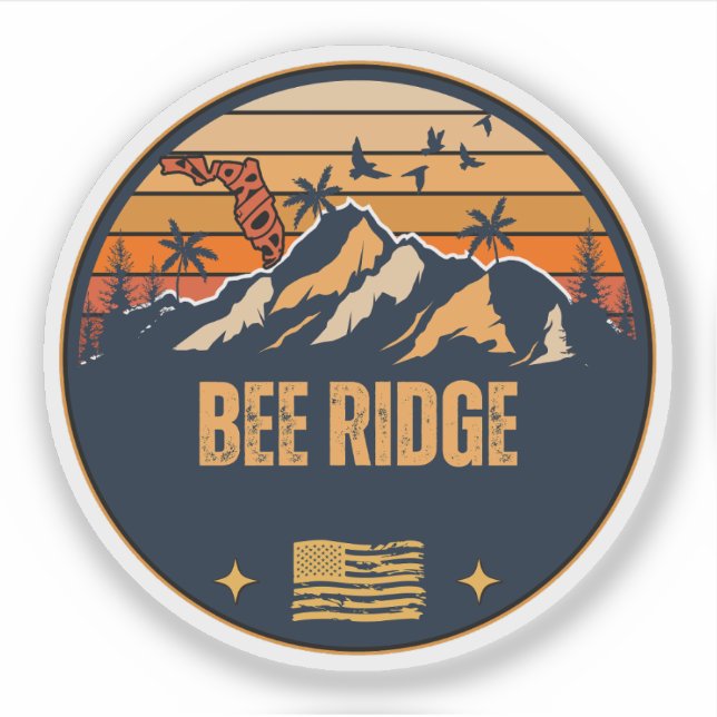 Pegatina Bee Ridge, Florida  (Anverso)