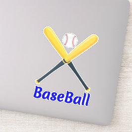 Pegatina Béisbol de murciélagos y pelotas únicos (Deportes)